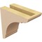 Ekena Millwork 3"W x 6"D x 6"H Classic Olympic Rough Cedar Woodgrain TimberThane Corbel, Primed Tan CORUR03X06X06OLYRCPR - alternate 4
